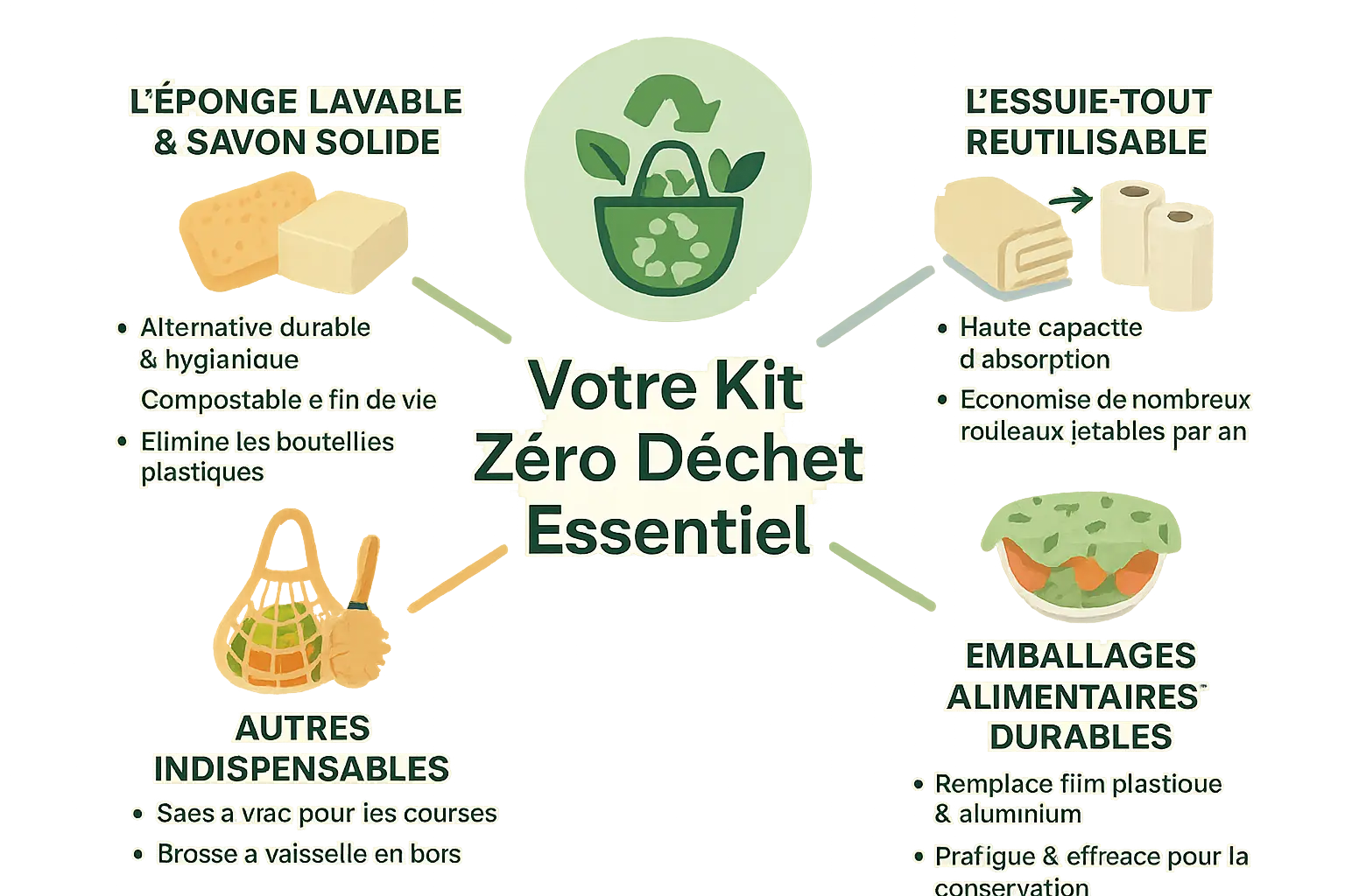 Kit cuisine zéro déchet